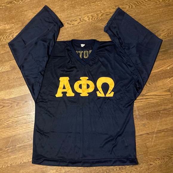 Vintage Alpha Phi Omega College Frat hockey jersey “cooter” large - Picture 2 of 5